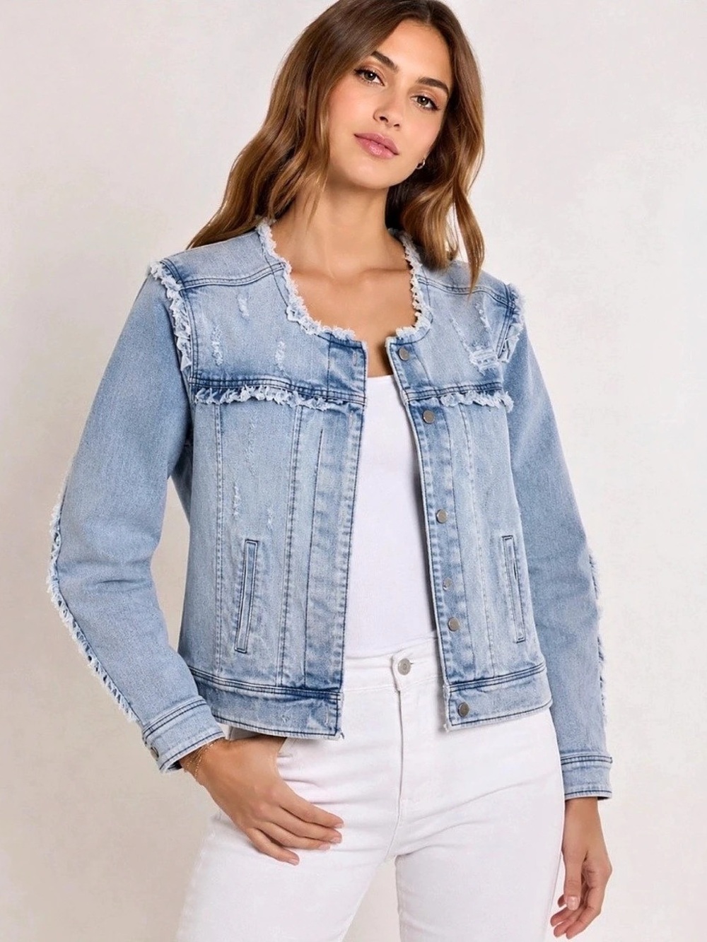 Generation Love Women's Blue Jean Jacket, XS